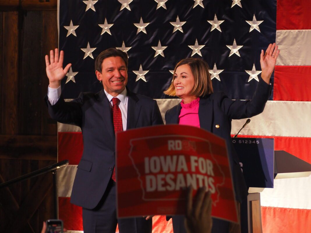 Iowa Gov. Kim Reynolds endorses Ron DeSantis for the 2024 Republican presidential nomination